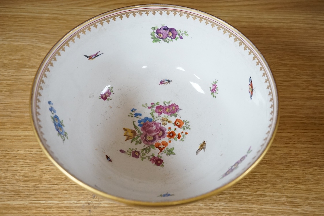 A Booths scale blue ground bowl, 20cm diameter